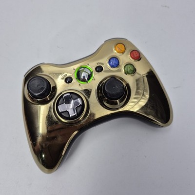 Microsoft Xbox 360 Wireless Controller Gold Chrome Model 1403