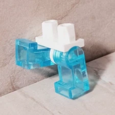 New LEGO Clear Legs White Belt Translucent Blue Body Part Underwear Ice Man Glas
