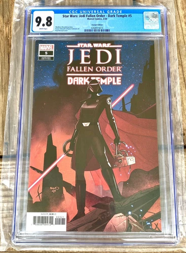 Star Wars Jedi Fallen Order Dark Temple #5 CGC 9.8 NM/MT 1:10 Renaud Variant
