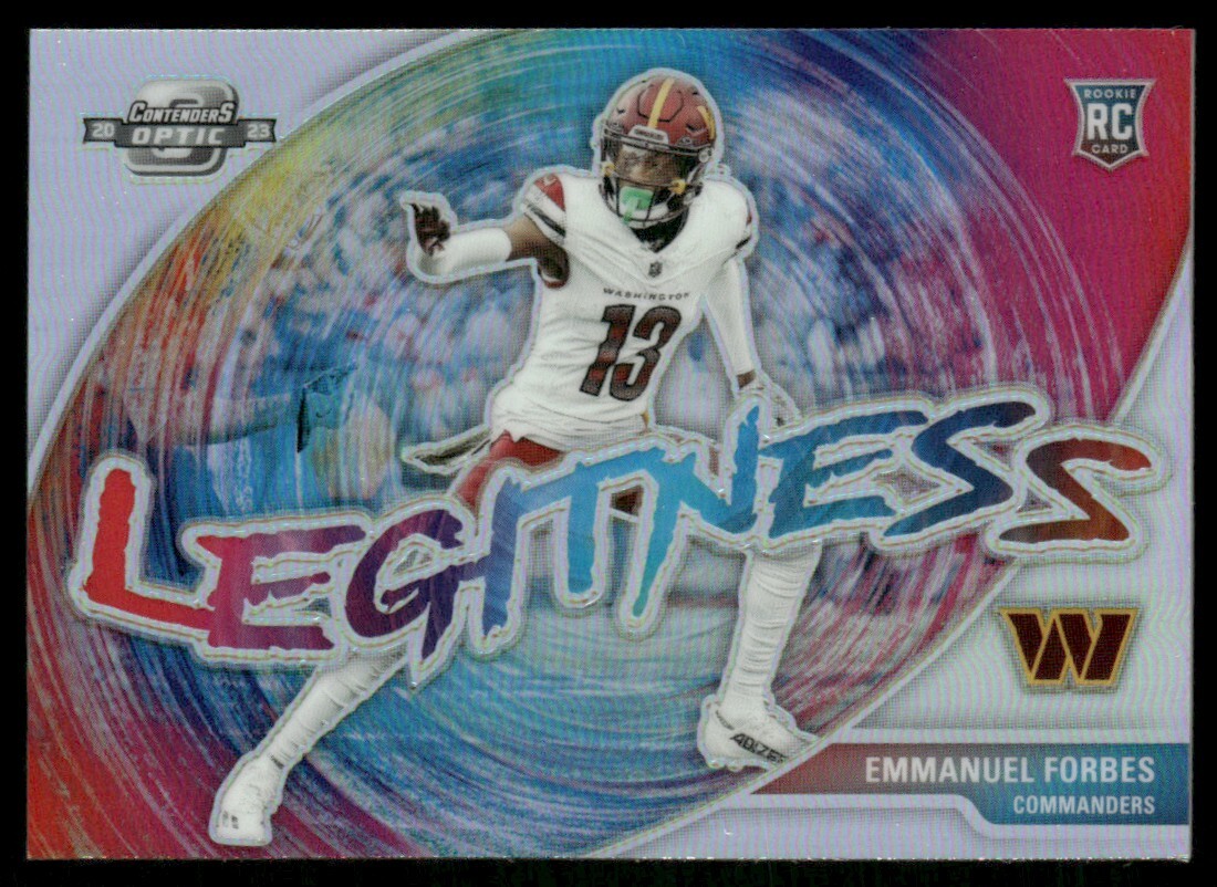 2023 Panini Contenders Optic Legitness Silver Rookie Emmanuel Forbes GS1