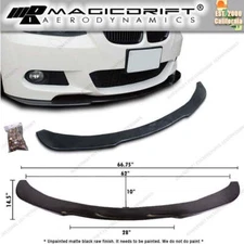 Universal Fit Front Bumper Lip Spoiler Flat Splitter Plate Polyurethane 66.75"