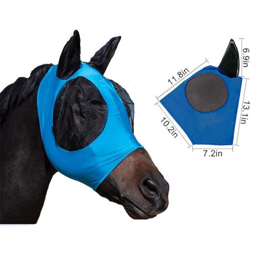 Reiten atmungsabstierbarer Pferdeohrbedeckung Reitpferd Ausrüstung Fliege  - Bild 1 von 16