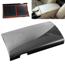 Gloss Carbon Fiber Print Armrest Storage Box Lid Cover Fits 07-13 W221 S500 S600