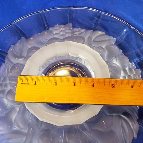 Lot Set of 3 Vintage Crystal Cut Glass Serving Dishes Platters, Round & Square - Picture 17 of 24
