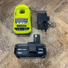 Ryobi PBP005 18V ONE+ 4.0 Ah Lithium-ion Battery & PCG002 Charger kit NEW