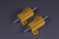 Lot of 2 RH0252R000FC02 Dale Power Resistor Wirewound 25W 2 Ohm 1% Chassis Mount
