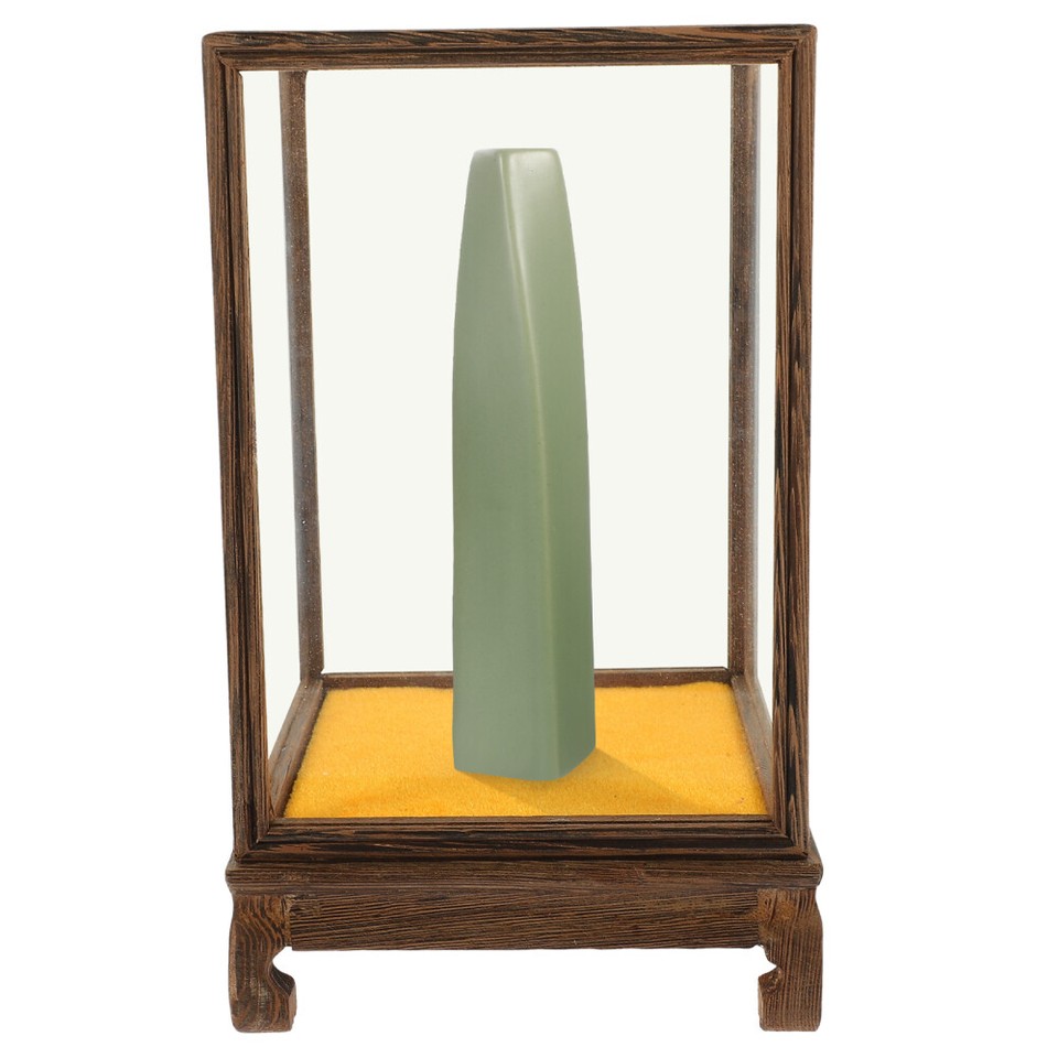 Clear Monitor Stand Protection Display Case Countertop Cube Glass Cover