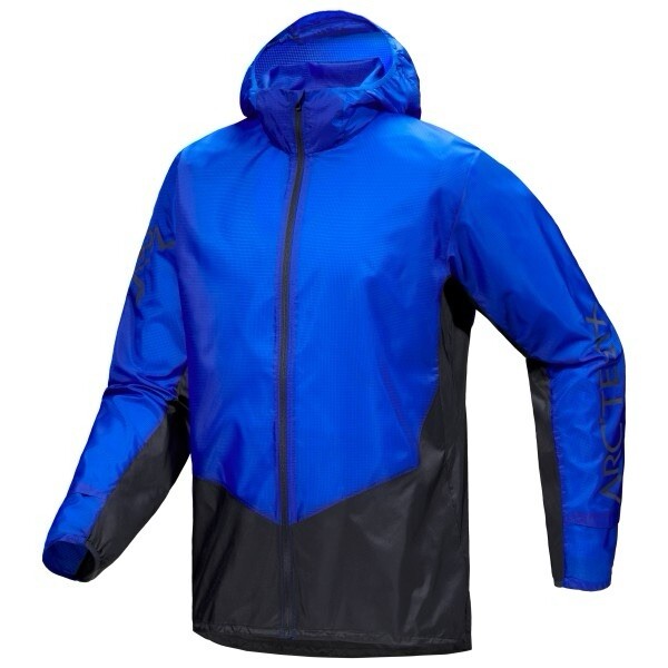 ARC'TERYX Arc’teryx Norvan Windshell Felpa con Cappuccio Vitality Nero Zaffiro Blu Uomo M Medium