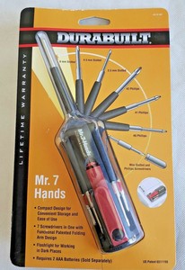 Durabuilt Mr 7 Hands Multi Tool Flashlight Hand Tools Screwdrivers Nutdrivers