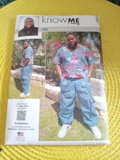 Know Me ME11897 Men's Shirt & Jogger Pants Sewing Pattern Uncut Size 34-42