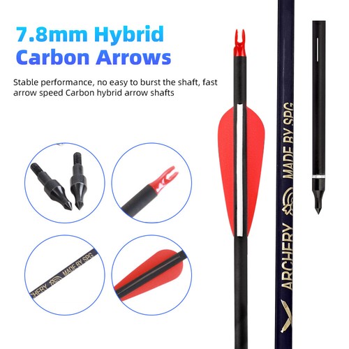 40lbs Archery Recurve Bow Set Takedown Bow Hunting for Beginner Teenager USA - Picture 3 of 12