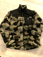 Free Country Jacket Youth Medium 10/12 Multicolor Faux Fur-Camo