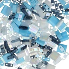 Miyuki Tila Beads, 2-Hole Shape Mix, Waves, 7...