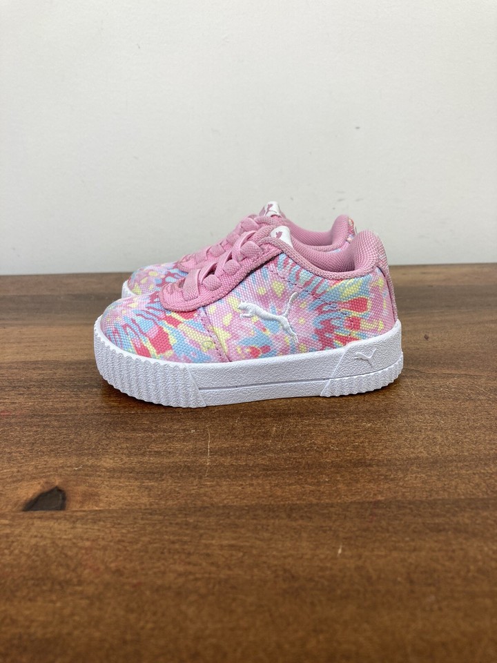 Puma 38426701 Toddler Girls Size 4C Pink Tie Dye Sneakers Shoes Casual