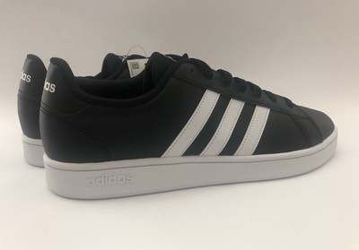 adidas Shoes | Adidas Mens Grand Court Base Black Shoes Size 2 Euc No Box  Art Ee790 | Poshmark
