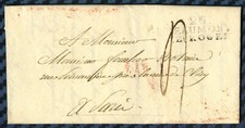 -= Brief von BEAUMONT-le-ROGER (Eure) - 1824 / Bewertung 50€ - Ind.8 Pothion =-