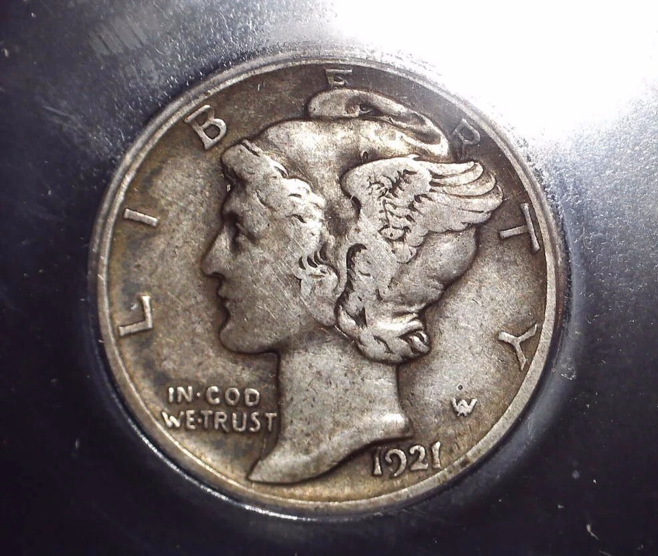 1921-D  Mercury Dime, ICG, VF20, Key Date, Issue Free - Image 2 of 4