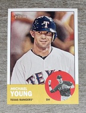Michael Young 2012 Topps Heritage Rangers #373  *I34*