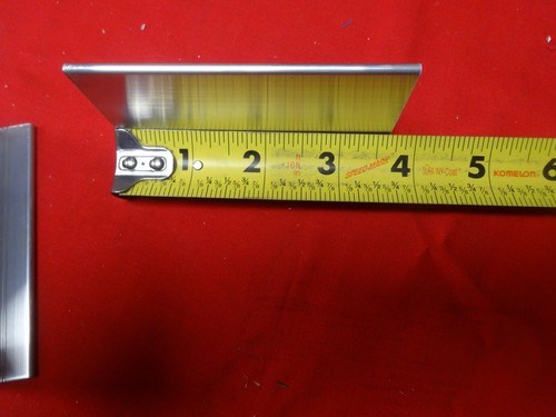 3 PIECES OF 6061 Aluminum T Bar, 1/8" Thick x 2" H x 1 1/2" W x 3 5/8" Length - Picture 3 of 3