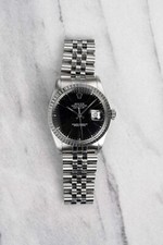 Vintage Rolex Datejust Ref 16030 Automatic 80s Quickset Black Dial 36mm.