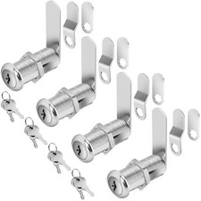Cabinet Locks with Keys 1-1/2" Long Cam Locks keyed Alike Cabinet Cam Lock Se...