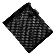 Nylon Mesh Drawstring Bag with D-Ring, Approx. 8x10