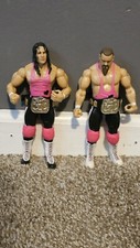 wwe THE HART FOUNDATION W/BELT jakks CLASSIC SUPERSTARS SERIES LIMITED wrestling