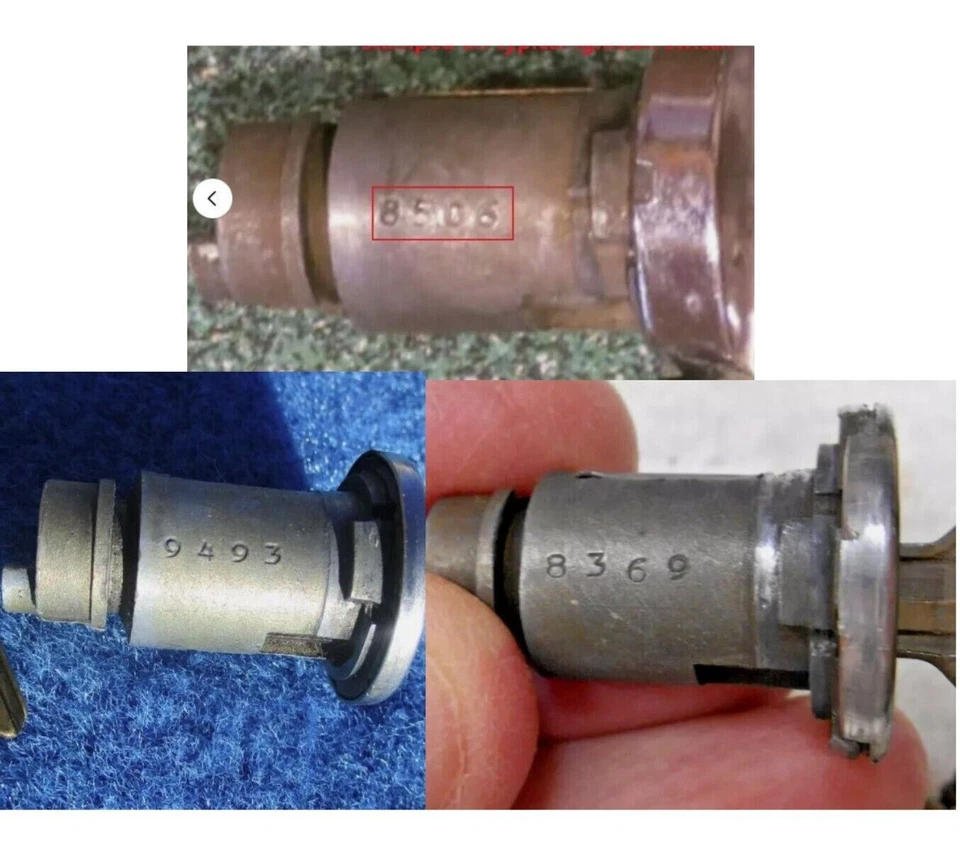 Ключ зажигания 1936-1966 GM GMC вырез по коду 9001-9250 - Изображение 3 из 3