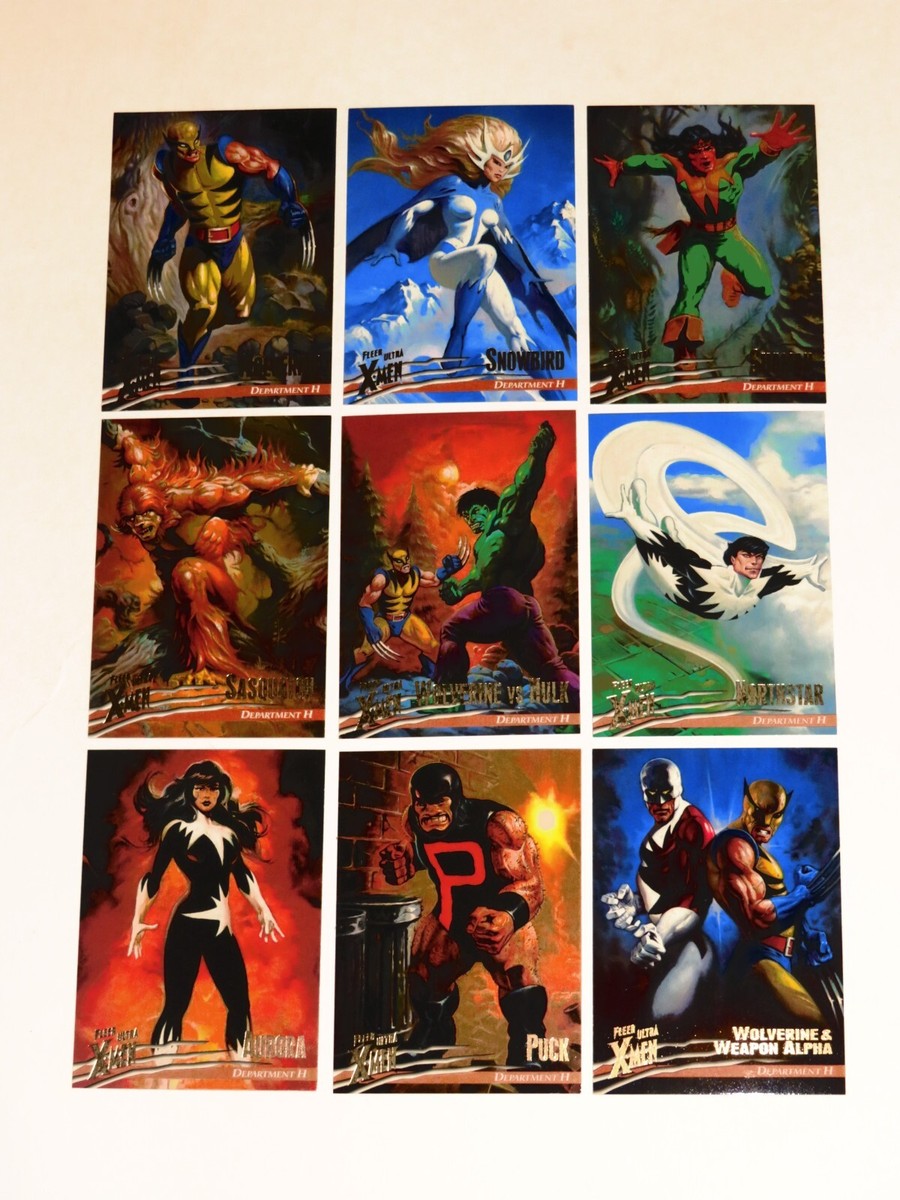 1996 FLEER ULTRA X-MEN WOLVERINE 100 BASE CARD SET MARVEL