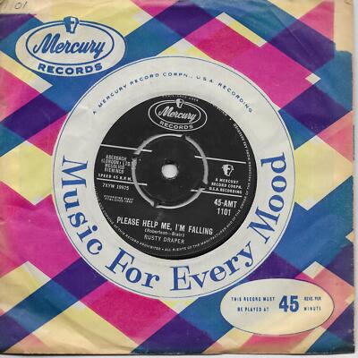 Rusty Draper Please Help Me, I'm Falling / Mule Skinner Blues UK 45 7'' single