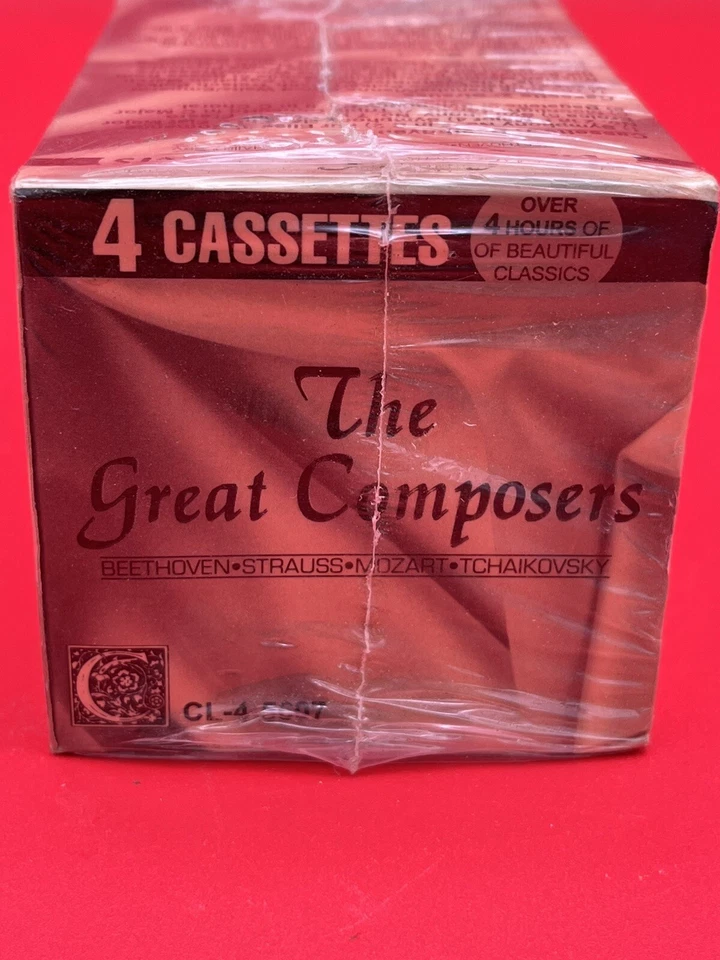 1980's The Great Composers 4 Volume Cassette Box Set Classical Music Madacy - Image 3 of 4