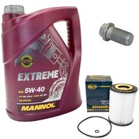 MotoröL ÖLfilter SH4045L 5W40 5 Liter + ÖLablassschraube FüR Mercedes W211 B906