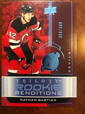 19-20 Trilogy Hockey Rookie Renditions Blue Parallel RR-32 Nathan Bastian