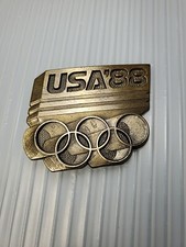 1988 Vintage USA '88 Olympics Belt Buckle