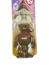 Britannia The Bear-1999 McDonalds Ty Beanie Baby with Rare Errors 1993, OakBrook