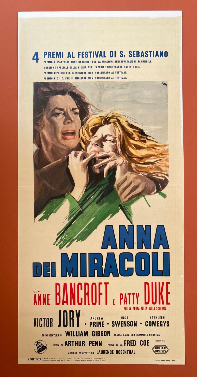 Locandina originale film Anna (1988) - Regia di Frank Strecker