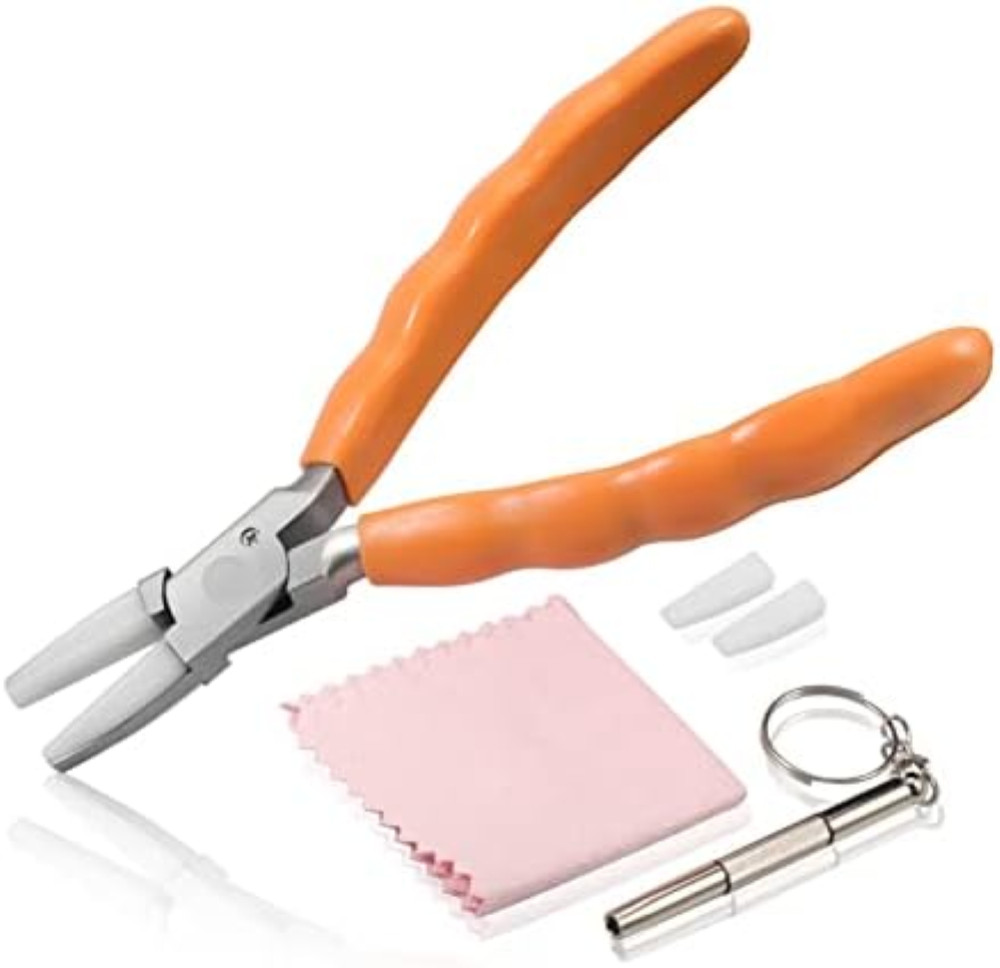 LEONTOOL Pinza Professionale per Montature Occhiali in Acciaio Inox