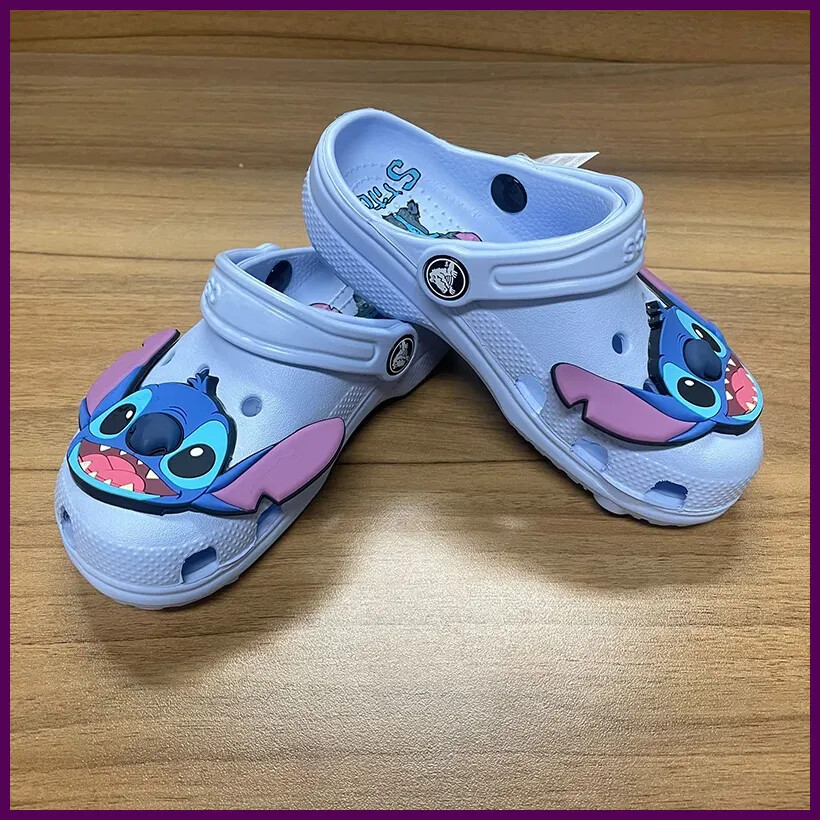Sandalias impermeables lisas de anime de dibujos animados Miniso Stitch sandalias de exterior puntada...