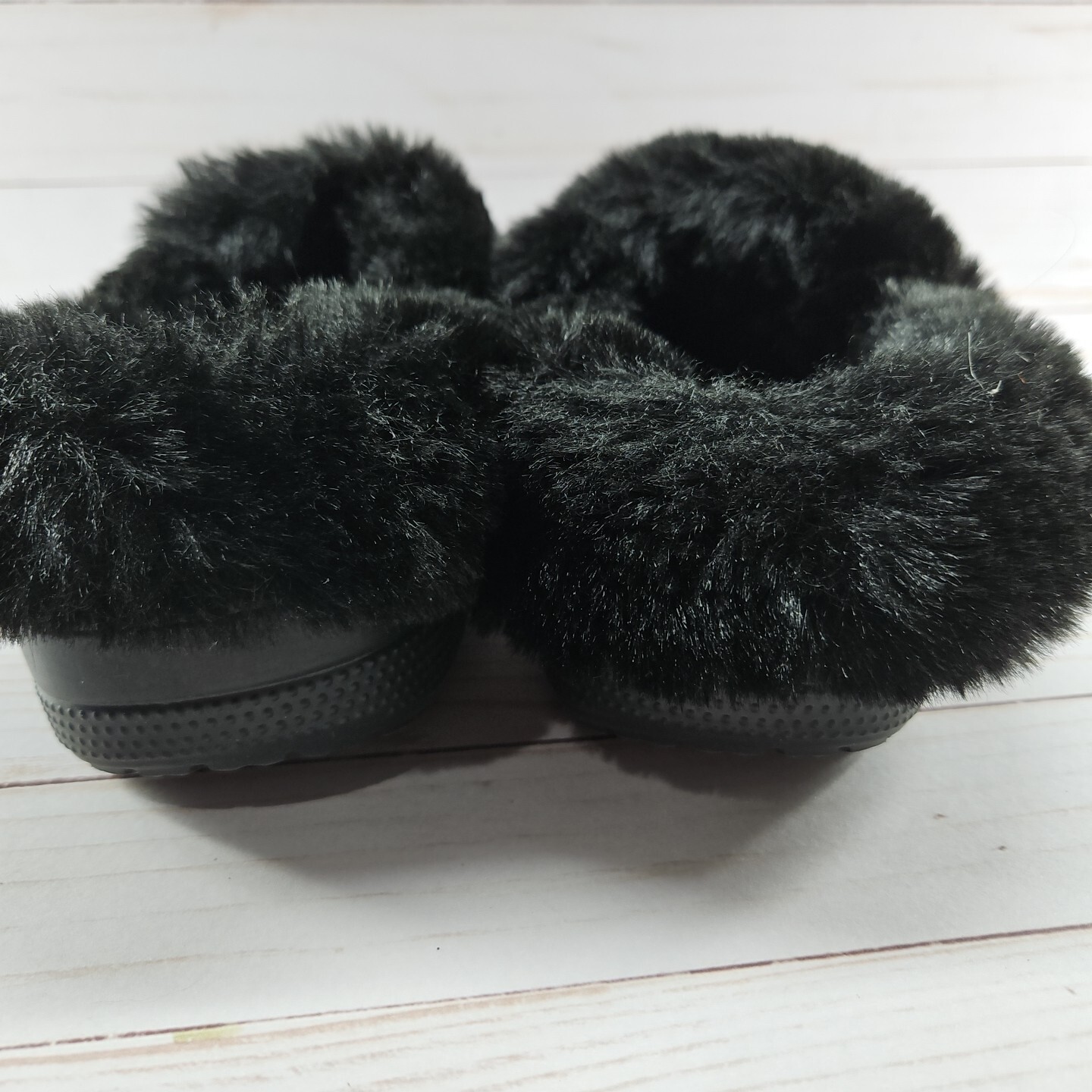 Crocs Classic Mammoth Fur Lined Clog Womens Size 6 Black image 7
