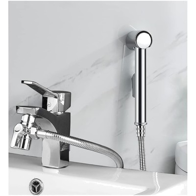 Bidet Hand Shower Set mit Schlauch und Adapter, Wasser sparend, Wandmontage