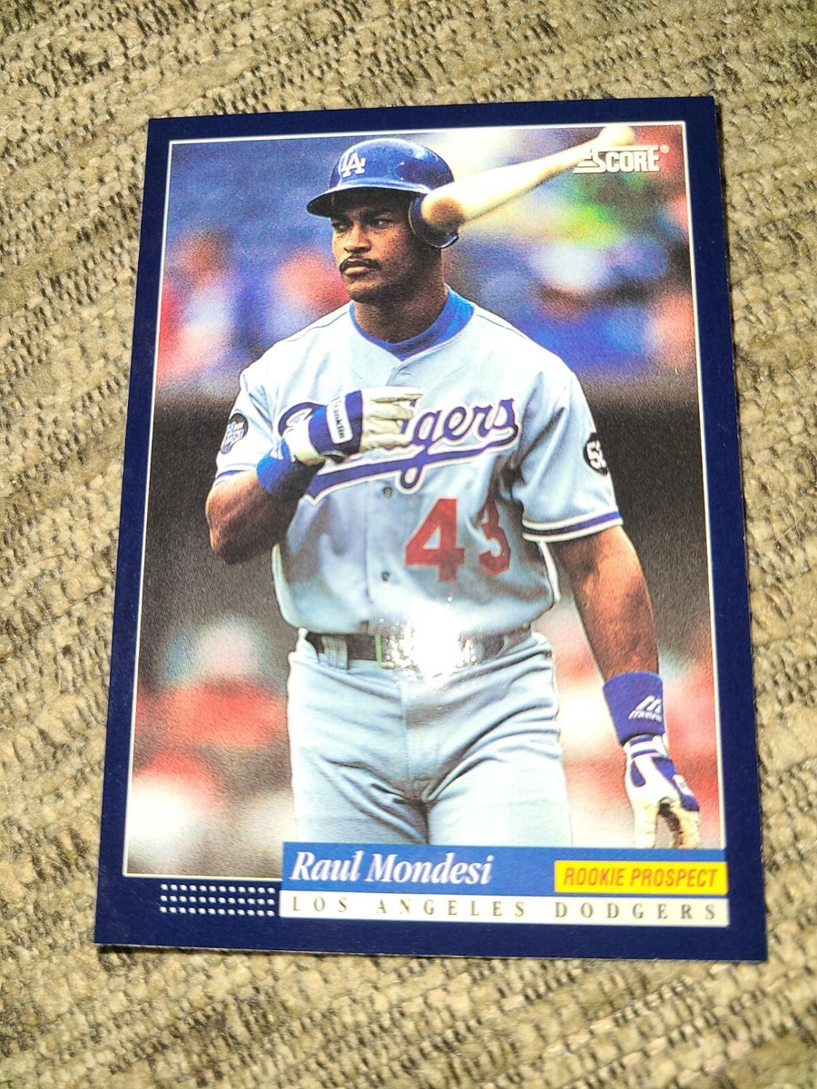 メジャーリーグ　カード　Raul Mongesi Raul Mondesi 1993 Score Rookie Prospect Baseball Card #618 Los
