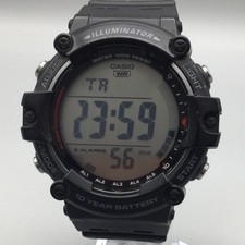 Casio 3502 AE-1500WH Mens Watch 50mm Black Digital 100M 5 Alarms New Battery
