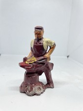 Manoil Barclay Lead Toy Soldier Blacksmith W Forge USA Original Paint