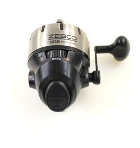 Moulinet De Pêche Vintage Zebco 808 Spin Cast - USA, Métal, Fonctionne