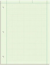 TOPS Engineering Computation Pad, 8-1/2" x 11", 100 Count (Pack of 1), Green 