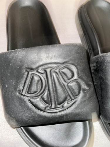 Christian Dior Sandals Slippers Made In Italy 100% Calfskin Leather Size 44 - Picture 16 of 19