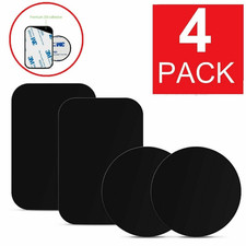 4 Pack Metal Plates Adhesive Sticker Replace For Magnetic Car Mount Phone Holder