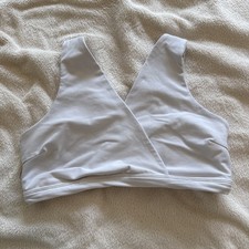 Beyond Yoga Beyond The Bump Maternity Nursing Bra Large White
