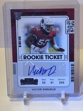 Victor Dimukeje Auto 2021 Panini Contenders Rookie Ticket Arizona Cardinals