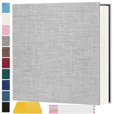 Photo Album Self Adhesive Pages, 60 Pages Magnetic Scrapbook Albums with Stic...